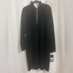 Jones New York. XL. Velvet hoodie dress.
